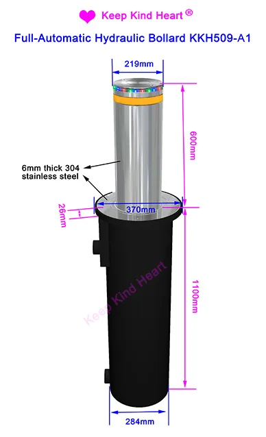 Hydraulic Bollard, Keep Kind Heart KKH509-A1