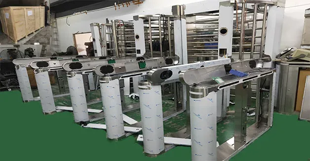 Speed Gate | Full Height Turnstile Gate factory production & packing workshop