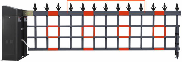 Customers can add an extra Arrow on the top of the Heavy-duty Fence Arm Rod Barrier Gate.
