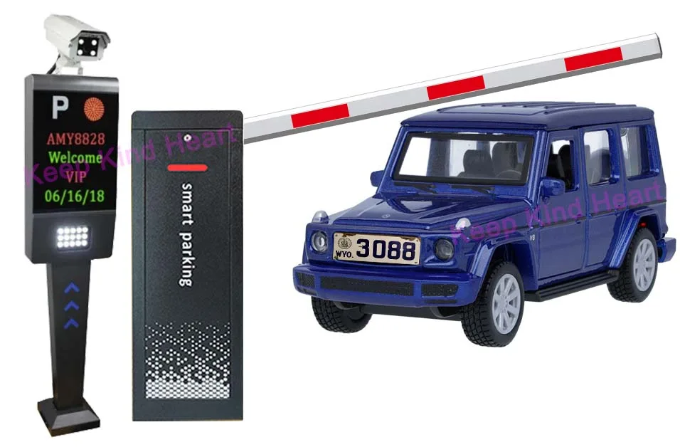 Barrier Gates + License Plate Recognition Machine to achieve unattended automatic management parking solutions.