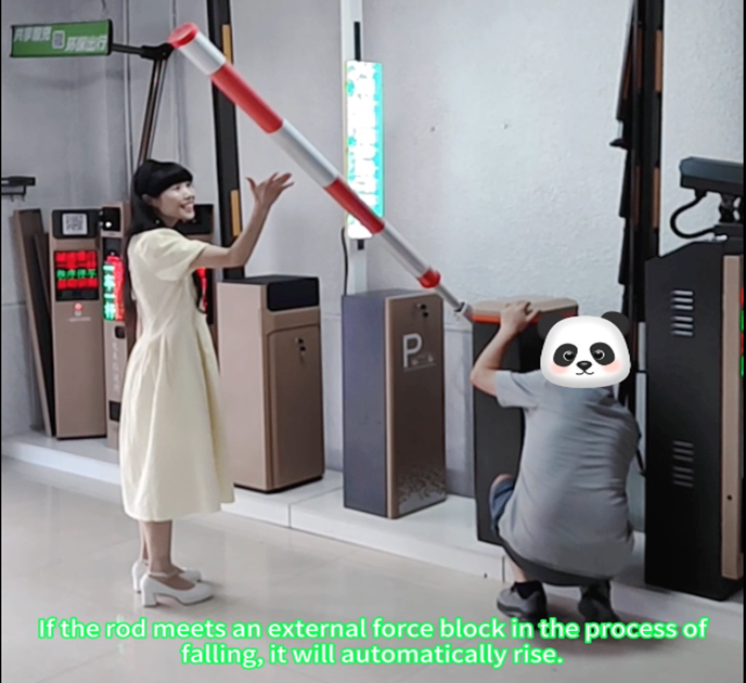 The Barrier Gates are equipped with intelligent rebound anti-collision function.