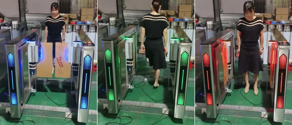 Demo video of Speed Gates Turnstile KKH18B3