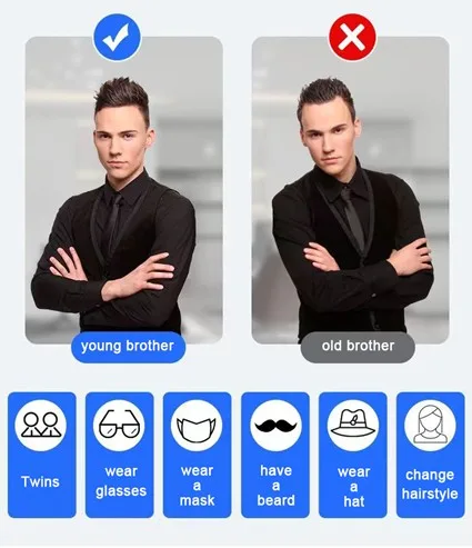 Camera can identify easily twins.