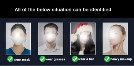 Face Recognition Camera System can recognize the person with glasses